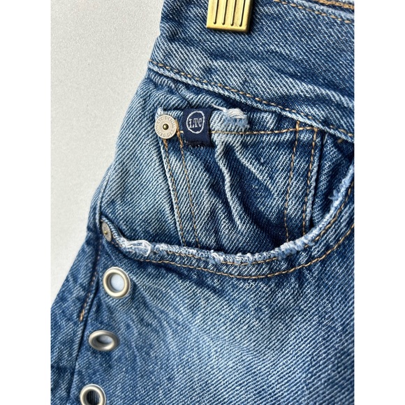 Le Temps Des Cerises vintage wash denim jean shorts - Picture 7 of 11